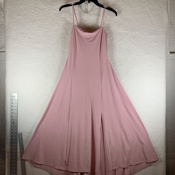 Susana Monaco‎ Maxi Dress Women's Small Pink Cashmere Slit Front Thin Strap 6423 - Picture 1 of 14